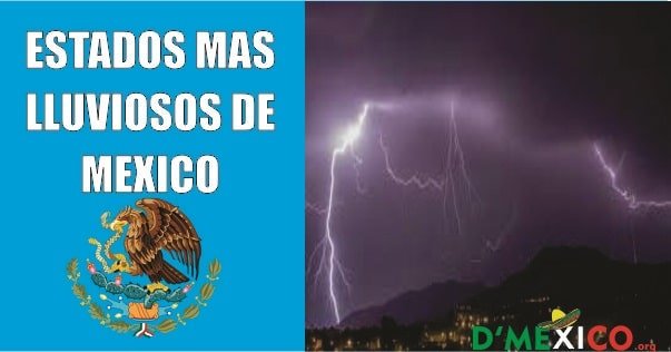 Estados mas lluviosos de mexico