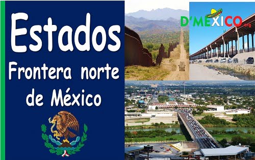 Estados fronterizos del norte de Mexico